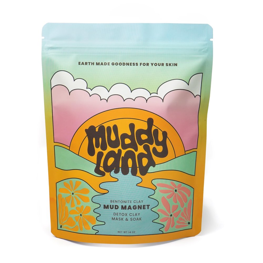 Bentonite Clay Detox Bath & Full Body Mud Mask - Self-Care Secret Santa Gift Under $25 for Women - Clay + Epsom Salt Soak for Adults & Kids - Mud Magnet by Muddyland