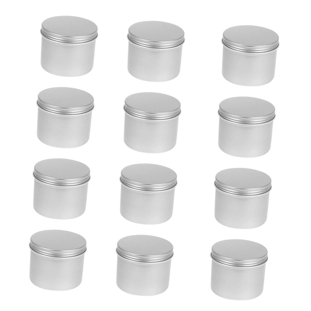NOLITOY 24pcs Aluminum Jar Containers Lids Leakproof Airtight Mason Jars Lids for Cosmetics Travel Storage