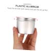 NOLITOY 24pcs Aluminum Jar Containers Lids Leakproof Airtight Mason Jars Lids for Cosmetics Travel Storage view 3