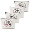 4 PCs Girls Trip Favors - Funny Makeup Bag, Bestie Gifts for Women, Graduation & Wedding Toiletry Bag view 1