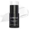 LOKFAR White Face Body Paint Stick, Eye Black Stick for Sports, Waterproof Full-Coverage White Foundation Face Makeup for Halloween Zombie Clown Vampire Skeleton Skull Joker Goth Cosplay Makeup view 1