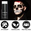 LOKFAR White Face Body Paint Stick, Eye Black Stick for Sports, Waterproof Full-Coverage White Foundation Face Makeup for Halloween Zombie Clown Vampire Skeleton Skull Joker Goth Cosplay Makeup view 3