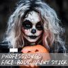 LOKFAR Black and White Face Body Paint Stick, White Foundation Makeup, Eye Black Stick for Sports, Professional Halloween Face Makeup Kit for Mime Zombie Clown Vampire Skeleton Skull Joker Costume view 2