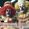 LOKFAR Black & Red & White Face Body Paint Stick, White Foundation Makeup, Football Baseball Eye Black Stick, Professional Halloween Face Makeup Kit for Zombie Clown Vampire Skeleton Joker Costume view 2
