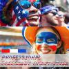 LOKFAR Red & Blue & White Face Body Paint Stick, White Foundation Makeup, Usa Themed Accessories Flag Color, Professional Halloween Face Makeup Kit for Clown Vampire Joker Costume view 2
