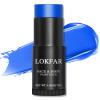 LOKFAR Blue Face Body Paint Stick, Eye Black Stick for Sports, Waterproof Full-Coverage Blue Face Makeup for Halloween Avatar Sally Smurf Mystique Cosplay Makeup view 1