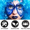 LOKFAR Blue Face Body Paint Stick, Eye Black Stick for Sports, Waterproof Full-Coverage Blue Face Makeup for Halloween Avatar Sally Smurf Mystique Cosplay Makeup view 3