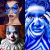 LOKFAR Blue Face Body Paint Stick, Eye Black Stick for Sports, Waterproof Full-Coverage Blue Face Makeup for Halloween Avatar Sally Smurf Mystique Cosplay Makeup view 4