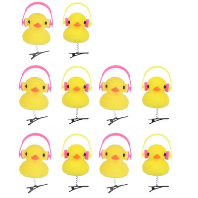 Dasdffvf 10pcs Cartoon Duck Hairpin For Kids And Women Fashionable Clip Hairpins Party Accessory