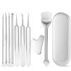 Comedone Set Stainless Steel Blackhead Extractions Tool For Blackhead Whitehead Face view 1