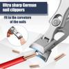 AGSIXZLAN German Nail Clippers for Men Women,Anti-Splashing Design Ultra Sharp Stainless Steel Nail Clippers with Catcher for Thick Nails,Nail Clippers Set with Nail File for Men,Women &Seniors view 2