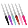 6PCS Metal Finger Nail File Stainless Steel Double-Sided Sword Sapphire Fingernail Files Grit with Sharp Pointed Tip and Non-Slip Handle, Diamond Deb Toenail File for Natural Nails Women(6") view 1
