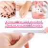 6PCS Metal Finger Nail File Stainless Steel Double-Sided Sword Sapphire Fingernail Files Grit with Sharp Pointed Tip and Non-Slip Handle, Diamond Deb Toenail File for Natural Nails Women(6") view 4