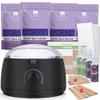 BLITZWAX Hair Removal Waxing Kit with 14oz Lavender Waxing Beads for Sensitive Face, Legs, and Body, 180 Accessories Ideal for Women Men at Home Salon, Beginner Friendly, Quick Heating view 1