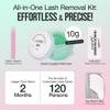 LASHVIEW Eyelash Extension Remover Cream Gentle Aloe Vera Formula, Lash Removal Kit with Eye Patches & Cotton Swabs(10g) view 3