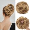BwelsZJ Large Messy Bun Hair Piece Curly Synthetic Extensions Scrunchies Fake Chignon Updo Hairpieces for Women Blonde view 1