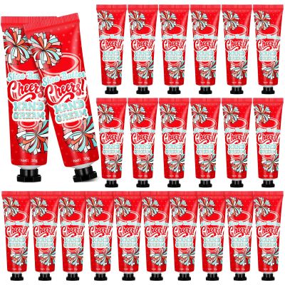 Dansib 24 Pcs Cheer Team Homecoming Gifts Bulk Hand Cream Lotion Cheerleader Goodie Bag Stuffers Cheerleading Party Favors for Women Football Basketball Season Senior Night Items(Red)