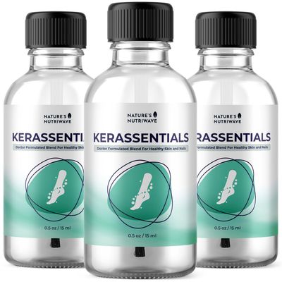 Natures NutriWave Kerassentials Oil, 8-IN-1 Plant-Based Formula, Natural Ingredients | Made in USA, No Stimulants, Non-GMO  15ml, 3 Month Supply