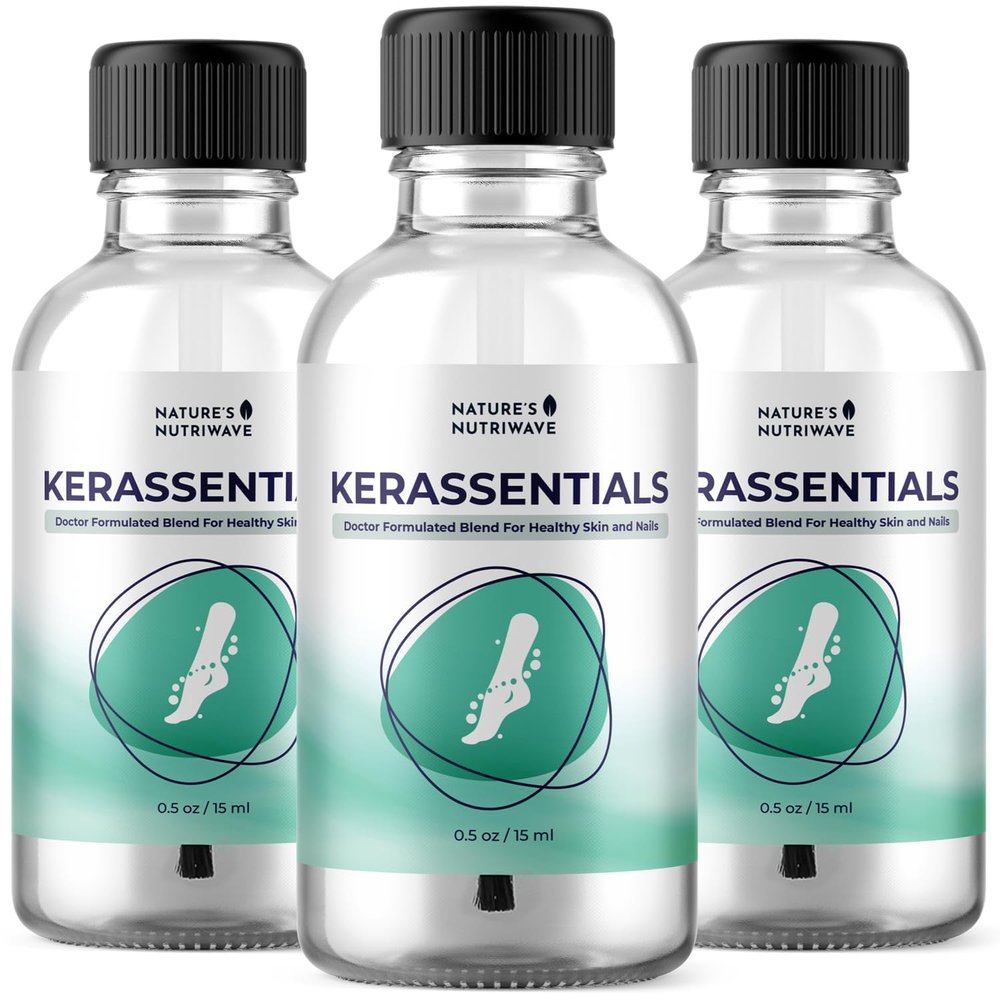 Natures NutriWave Kerassentials Oil, 8-IN-1 Plant-Based Formula, Natural Ingredients | Made in USA, No Stimulants, Non-GMO  15ml, 3 Month Supply