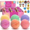 Princess Bath Bombs for Girls with Surprise Toys Inside (6 Pack)  Large Fizzy Bubble Bath Bomb for Kids - Princess, Mermaid, Fairytale Bath Toys  Fruity Scent, Skin-Safe, Made in USA by Two Sisters view 1