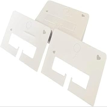 100 Pcs White Hair Clip Display Cards Hair Bow Hairpin Packing Cards Hair Accessories Holder Paper Cardboard for Hair Claw Clips Barrettes Clips Hair Accessories(ZS561)