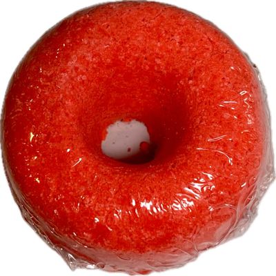 Front Loop Scented Bath Bombs, Sold as a set of 6 or individually, Assorted Rainbow Colors (Red)