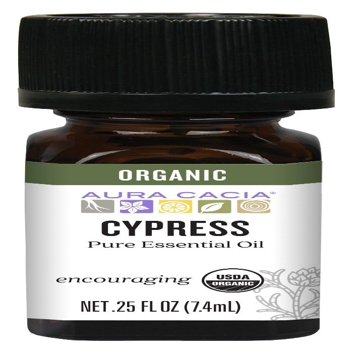 Aura Cacia Organic Cypress Essential Oil 0.25 fl. oz.