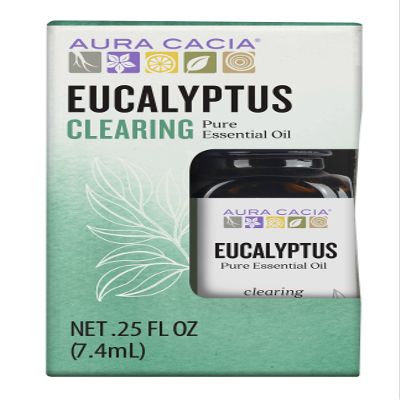 Aura Cacia Eucalyptus Essential Oil, Boxed 0.25 fl. oz.
