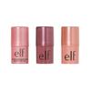 e.l.f. Monochromatic Multi Stick, Includes Dazzling Peony, Sparkling Rose & Glistening Peach, For Eyes, Lips & Cheeks, Vegan & Cruelty-Free view 1