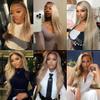 koinu Ash Blonde Wig Human Hair 13x4 Transparent Lace Front Wigs Human Hair 200% Density Ash Blonde Straight Lace Front Wigs for Women Ombre Blonde Colored HD Lace Frontal Wig Pre Plucked 30 Inch view 4