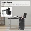 Cbhfmljd Nail Desk Mobile Station Rolling Makeup Train Case, Foldable Nail Table Manicure Table With Speaker Travel Nail Desk Portable Nail Table Travel Cosmetic Trolley Storage Organizer view 4
