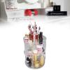 Acrylic 360 Degree Rotating Makeup Organizer, DIY Adjustable Makeup Carousel Holder Rack, Clear Large Capacity Makeup Storage for Makeup Brushes view 4