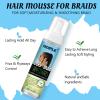 8 fl oz Braid Foam Control Mousse Braiding Hair Mousse for Braids Twist, Locs, No Flake Extra Hold High Shine Style & Moisturizes, Nourishes, Lightweight, Smooth, No Greasy Tea Tree view 3