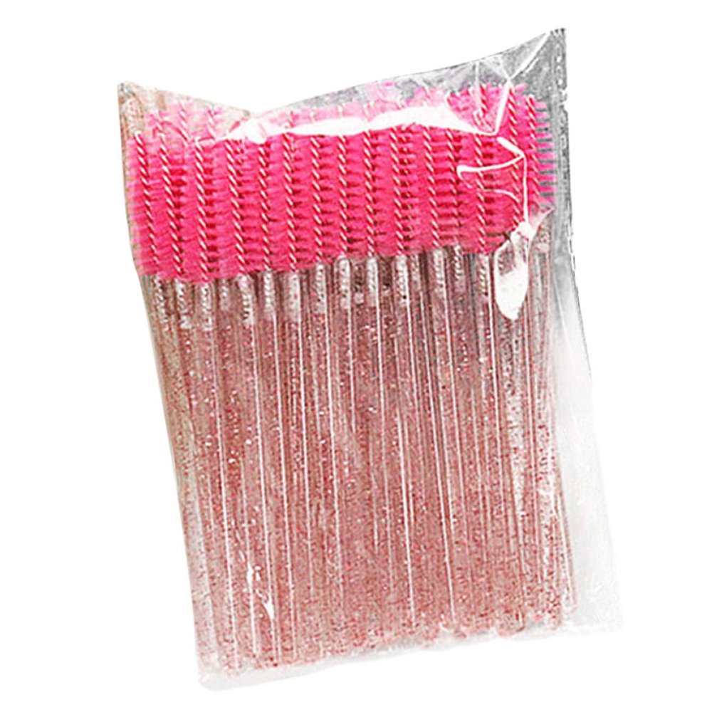 Disposable Eyelash Brushes Mascara Wands Lash Brush Eyebrow Applicator Lashes Disposable Extension Tools 50PCS Random Color.