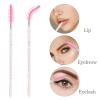 Mekupeu Pack of 200PCS Disposable Double Head Mascara Brush + Lip Brush Mascara Wand Lip Brushes Wand Beauty Makeup Tool (Pink) view 4