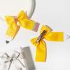 Back to School Pencil Hair Bows Clips, Painted Yellow Pencils School Girl Pigtail Glitter Leather Bow Clips Gifts for Toddler Kids Kindergarten 1st 2nd 3rd 4th 5th Grade (Small Pencil Bows 2Pcs) view 3