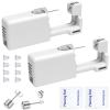 Ear Piercing Kits Disposable Ear Piercing Gun Kits No Pain Easy Use Ear Piercing Gun Kit Tool with Multi-Sized Gold Silver CZ Earring Studs (White) view 1