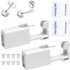 Ear Piercing Kits Disposable Ear Piercing Gun Kits No Pain Easy Use Ear Piercing Gun Kit Tool with Multi-Sized Gold Silver CZ Earring Studs (Silver- Grey) view 1