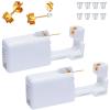 Ear Piercing Kits Disposable Ear Piercing Gun Kits No Pain Easy Use Ear Piercing Gun Kit Tool with Multi-Sized Gold Silver CZ Earring Studs (Golden) view 1