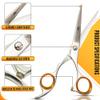 BEAUT DCHANE Professional Barber Shears - 6.5 Inch Premium Haircutting Scissors Stainless Steel Hairdressing Scissors for Men & Women (Silver) view 4