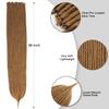 Kyriena 36 inch Long Dreadlock Extensions Single End, 15pcs Honey Brown Thin 0.6cm Fake Dreads Extensions, SE Synthetic Dreadlock Extensions Reggae Hippie Dreads for Girl view 4