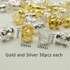 100PCS/Pack Golden Silver Hollow Out Spirals Trendy Hair Braid Dreadlock Beads Clips Cuffs Rings Jewelry Supplies view 3