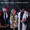 Black Orange Purple Mixed Holographic Chunky Glitter, 13g (2 Jars x 6.5g) Crafts Glitter Powder with 10g Gel and Brush, Halloween Iridescent Nail Sequins Face Eye Glitter Tumblers DIY Decorations view 4