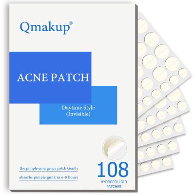 Pimple Patches for Face,Acne Patches for Face,Pimple Patch,Zit Patches,Hydrocolloid Blemish Patches for Covering Zits ,with Salicylic Acid,Tea Tree oil & Calendula oil (108 Counts, Count, 108.0)