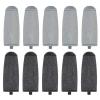 10pcs Replacement Coarse Fine Roller Head for Electric Foot Callus Remover Efficiently Remove Dead Skin Sandstone ABS Material Black Gray view 2