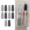 10pcs Replacement Coarse Fine Roller Head for Electric Foot Callus Remover Efficiently Remove Dead Skin Sandstone ABS Material Black Gray view 3