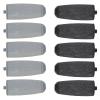 10pcs Replacement Coarse Fine Roller Head for Electric Foot Callus Remover Efficiently Remove Dead Skin Sandstone ABS Material Black Gray view 4