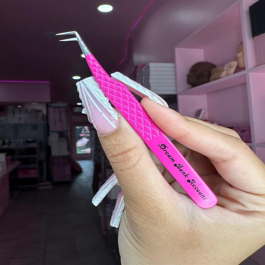 TRISH COSMETICS| 90 Fiber Tip Tweezer For Eyelash Extensions| (DREAM LIFE COLLECTION)
