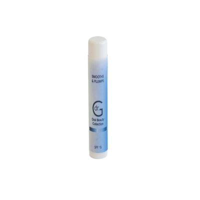 Dr. G Oral Beauty Smoothing Lip Balm - Natural Full Lip Smoother, Hydrating - Lip Care with Vitamin E Moisturizing Formula, Avocado Oil & Coconut Oil, SPF 15 Protection, clear