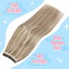 YUXING1205 Human Hair Tape in Hair Extensions Human Hair Wig Light Golden Non-pure Color Adhesive Hair Skin Weft(20 pcs,12 inches) view 2